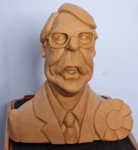 Spitting Image Model John Major Resin Bust One of a Kind Wesco Clocks British PM - Picture 1 of 22