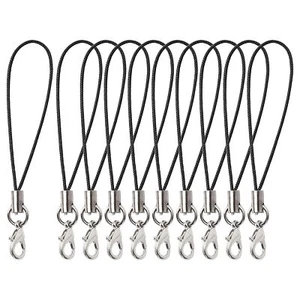 15 Pcs Lobster Clasp Cords Lanyard - Nylon Wrist Coiled Strap Key String - Zdjęcie 1 z 8