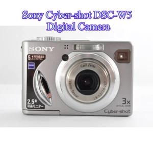 Sony Cyber-shot DSC-W5 Digital Camera 5.1MP 3X Optical Zoom Image Stabilization - Picture 1 of 12