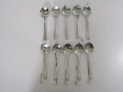 Lote de 10 colheres de sopa redondas de aço inoxidável Walco 15 SONNET - NOVO - Imagem 1 de 4