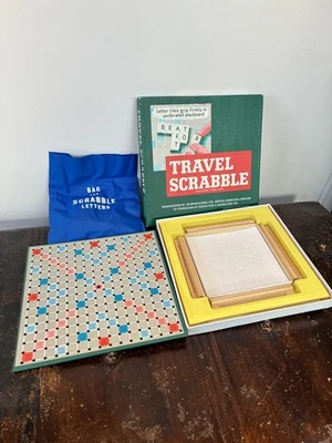 SUPER CONDITION Vintage Travel Scrabble Game by Spears Games COMPLETE - Image 1 of 4