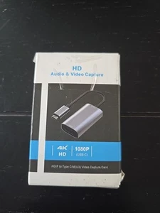 1080 4K HDMI to USB3.0/Type C Video Capture Card Game Audio Video Live Streaming - Picture 1 of 3