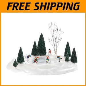 Animated Skating Pond Figurine, 14 Inch - Picture 1 of 7