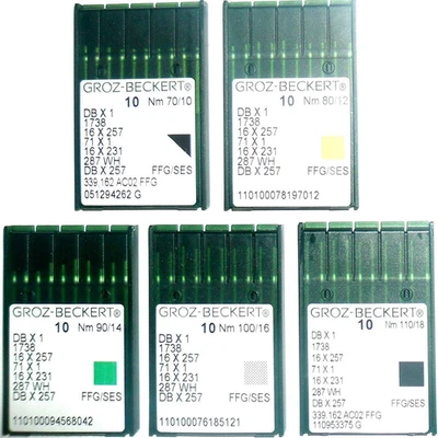 50 PIEZAS GROZ-BECKERT MÁQUINA DE COSER INDUSTRIAL AGUJAS DE BOLÍGRAFO Máquina de Coser Ne Foto 1 de 4