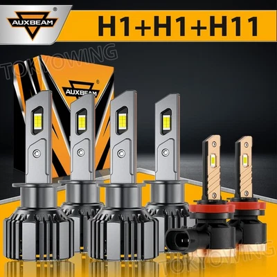 For Honda CR-V 2005 2006 CRV AUXBEAM LED Headlight High Low Beam Fog Light 6500K - Image 1 of 4