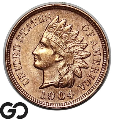 1904 Indian Head Cent Penny - Image 1 of 3