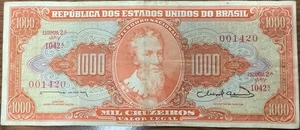 Brasilien 1000 Cruzeiros 1953 - Bild 1 von 2