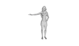 Printle F Femme 2459T--Figura da punta donna film scimmie per diorami set treno - Foto 1 di 11