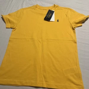 polo ralph lauren polo T shirt Boys Size 7 yellow - Picture 1 of 2