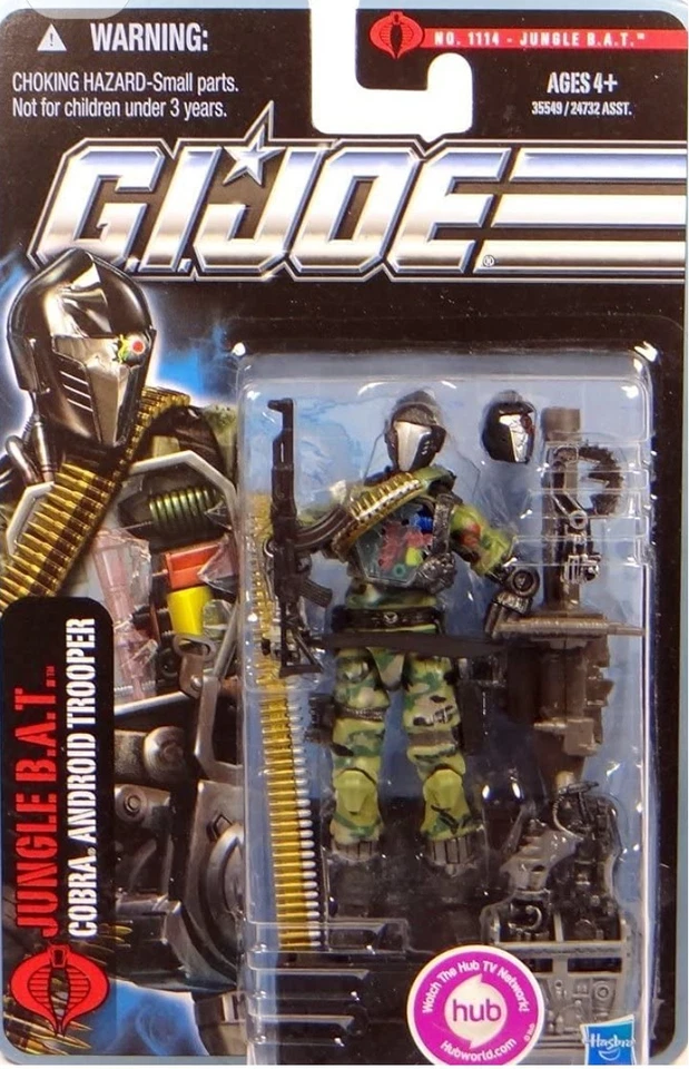 Figura de acción GI Joe Pursuit of Cobra Jungle BAT 2011 POC Battle Android Trooper Foto 1 de 1