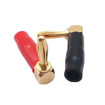 Gold Plated 4mm Banana Connectors for Tighter Speaker Wire Connections - Image 1 of 4