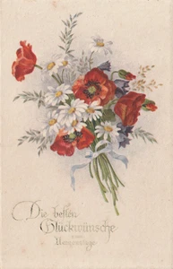 Alte Postkarte Grußkarte zum Namenstag , 1946 - Bild 1 von 2