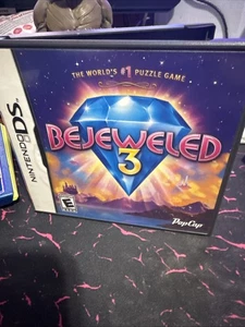 Bejeweled 3 per Nintendo DS Popcap Custodia Cartuccia Gioco Manuale Completo CIB Funzionante - Foto 1 di 4