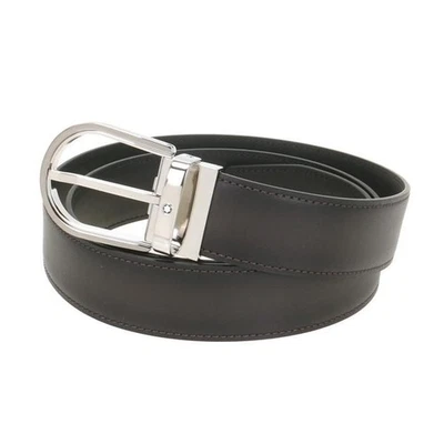 Montblanc Men's Leather Belt stamp: MB129437 53478203 - Image 1 of 4
