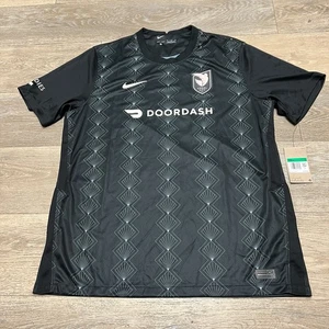 NWT NIke Angel FC Soccer Futball Jersey Men’s Size XL Black White DV4316-011 New - Picture 1 of 13