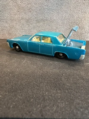 De colección Lesney Matchbox Serie Nº31 Lincoln Continental Azul Blanco Interior Foto 1 de 4