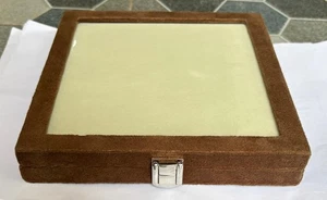 Gemstone Display Diamond Storage Box suede Organizer Stone Case Jewelry layout - Picture 1 of 10
