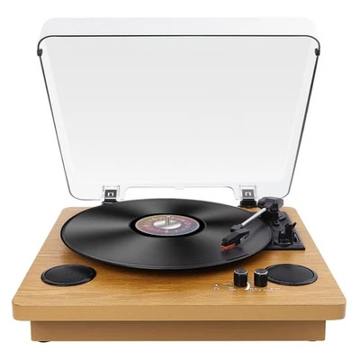 Record Player,Built-in Dual Channel Stereo Speakers with New Upgraded Ruby St... - Image 1 of 4