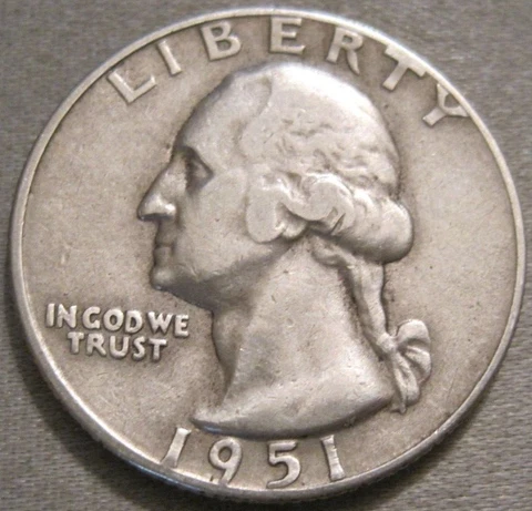 SELLING AS SHOWN - 1951 D WASHINGTON QUARTER *** 90% SILVER *** 393 Cover