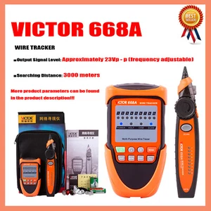 A● VICTOR 668A WIRE TRACKER Searchable Line Distance 3000 Meters - Imagen 1 de 5