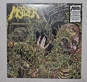 MOLDER-ENGROSSED IN DECAY-LP-VINYL-COLOR-BONE WHITE WITH YELLOW SWIRL - Imagen 1 de 2