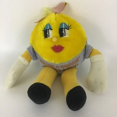 Ms Pac Man 8" Plush Stuffed Video Game Toy Knickerbocker Vintage 1981 80s Toys - Image 1 of 4