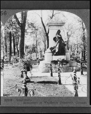 Anarquistas Monumento, Waldheim Cemitério, Chicago, Illinois, Il, c1930, Memorial, R 1313