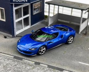 GB BBR 1:64 Blue 296 GTB Hard Top Racing Sports Model Diecast Collect Car - Picture 1 of 10