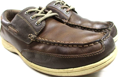 De Colección Florsheim Hombres Cuero Zapatos de Cubierta Marrón Talla 9W Estilo 13157-200 Sintético Foto 1 de 4