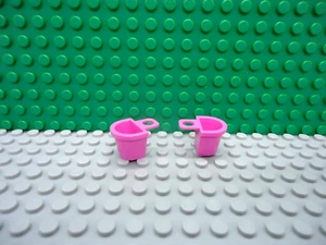 Lego mini figura 2 rosa oscuro D cesta ciudad NUEVO - Imagen 1 de 1