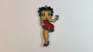 Betty Boop Suncatcher Ornament Red Sparkly Dress Wearing Garter Belt 5-1/2" Cute - Picture 1 of 9