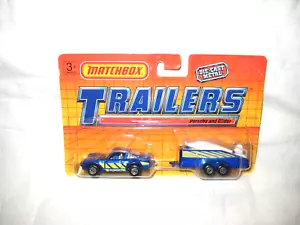 MIP Matchbox Trailers Lot with 1978 #3 Porsche Turbo & 1976 Glider Transporter - Picture 1 of 6
