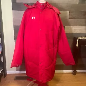 Under Armour Cold Gear Infrared Men's Insulated Cold Weather Red Coat XXL NWT - Picture 1 of 19