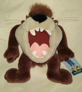 Vintage Tazmanian Devil Plush 1997 Six Flags Exclusive Looney Tunes Stuffed Taz - Picture 1 of 7