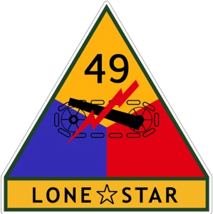49th Armored Division Patch Lone Star U.S. Army Military vinyl decal for car, - Picture 1 of 1