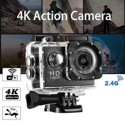 4K Action Camera Sport Video Waterproof Wifi 1080P HD Cam 170° Remote For Go Pro - Image 1 of 4