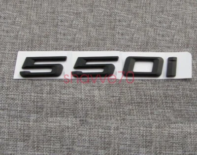 Pegatina insignia emblema letras maletero número maletero negro "550 i" para BMW Serie 5 550i Foto 1 de 4