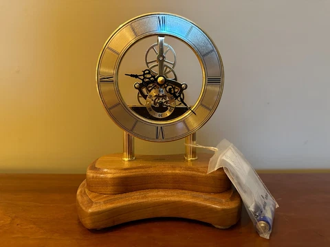 Handmade Maple Wood Base Desk or Mantel Clock Cover