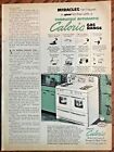 Caloric range ad 1952 original vintage 1950s retro home decor art appliances