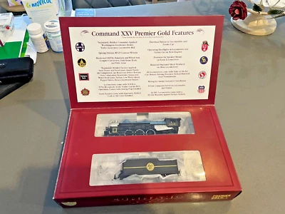 IHC HO SCALE BLACK / BLUE ATLANTIC COAST LINE 4-8-2 STEAM LOCO #1516 DCC READY - Image 1 of 4