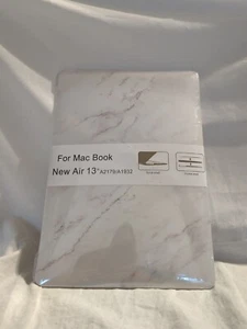 Marble Look Laptop Protective Shell for Mac Book Air 13”, for #A2179/#A1932- NEW - Picture 1 of 7