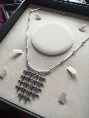 Designer Collier Halskette David Andersen NORWEGEN Uni M.Berg Kette Anhänger 33g - Bild 1 von 4