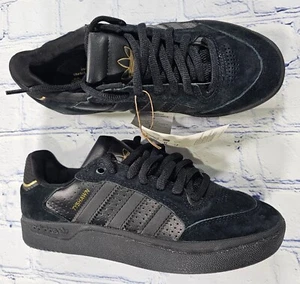 adidas Tyshawn Low Black Gold Metallic 2022 Skateboarding Shoe YOUTH 4 WOMENS 5 - Picture 1 of 10