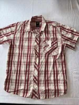 Caterpillar Men's Size M Short Sleeve Button Down Plaid Shirt CAT - Image 1 of 4