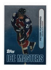 1999/00 Topps Ice Masters #IM9 Peter Forsberg Insert