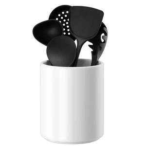 Utensil Holder Kitchen Utensil Holder For Countertop Ceramic Cooking Utensil Hol - Picture 1 of 8
