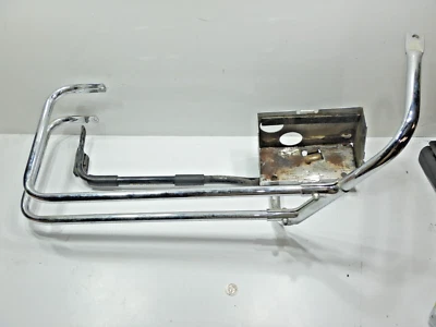 Right Saddle bag muffler bracket guard 1989 Harley Davidson FLHTC Electra Glide - Image 1 of 4