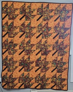 HANDMADE Quilted Fall Throw - Picture 1 of 3