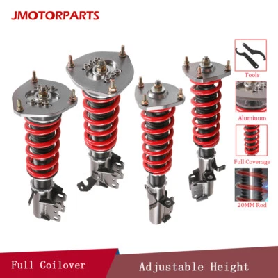 4PCS Full Coilover Struts Kit For 1988-1999 Toyota Corolla Sedan 4-Door 1.6L Foto 1 de 4