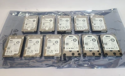 Lote Mixto de 11 Discos Duros Dell 300GB SAS 6Gbps 12Gbps 2.5" Foto 1 de 4